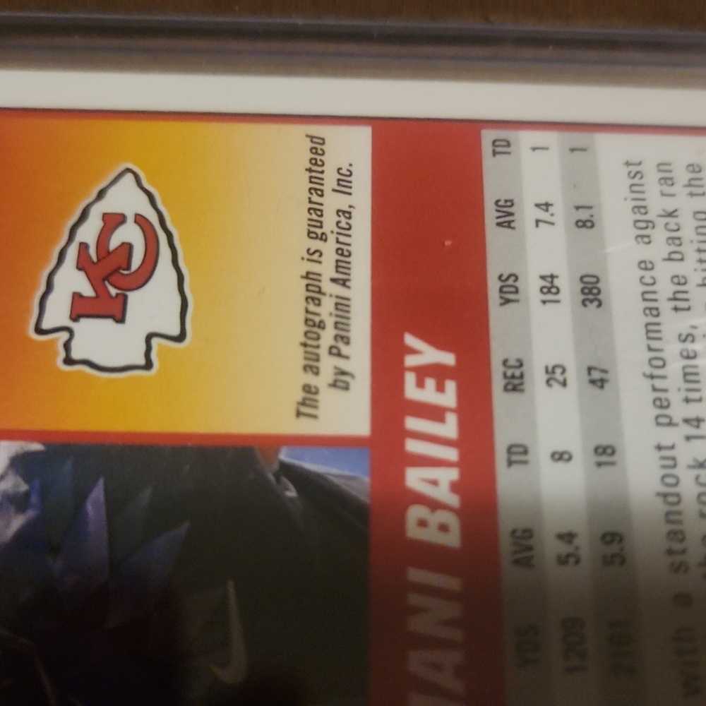 Emani Bailey Score Rookie Auto. - Picture 3 of 3